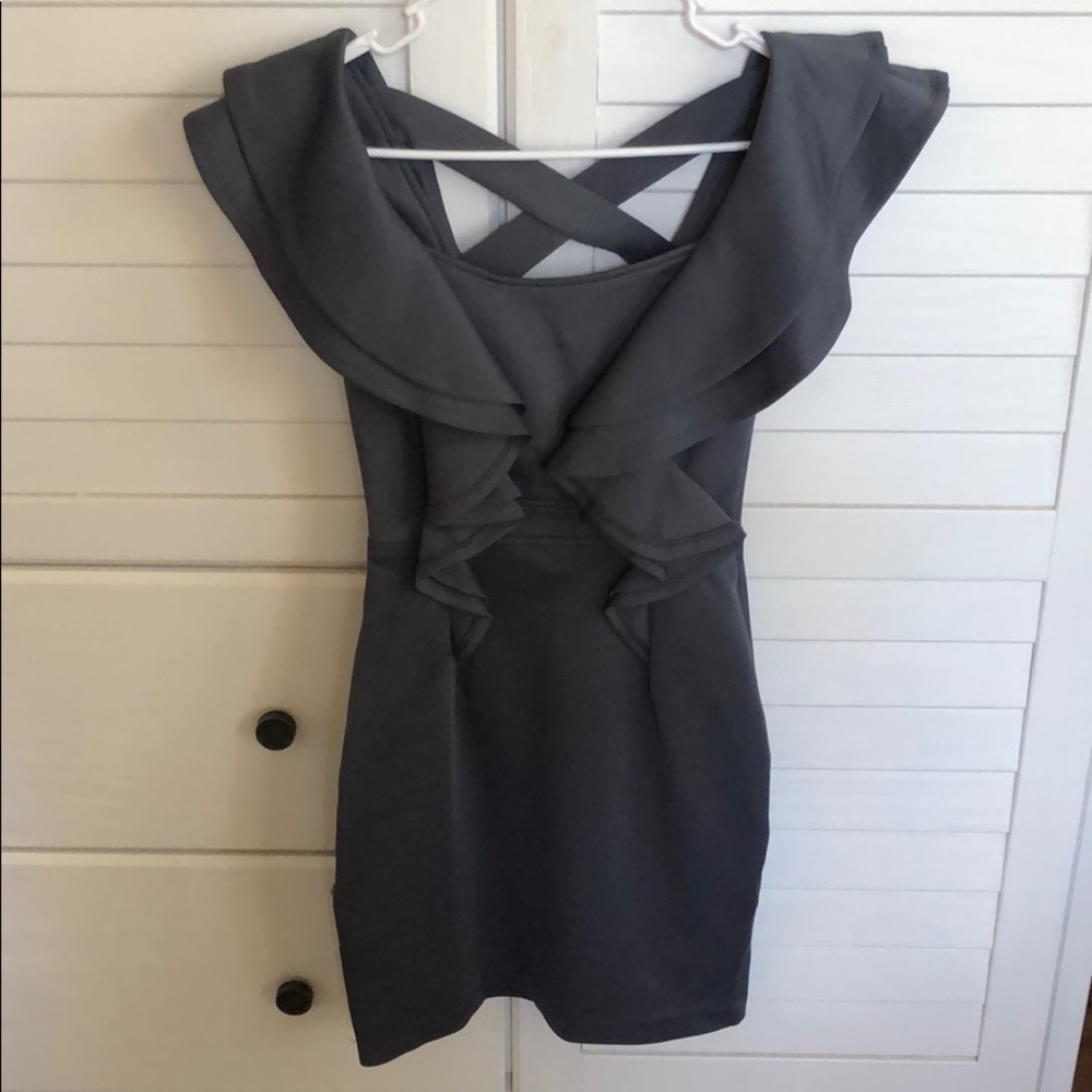 Formal gray dress